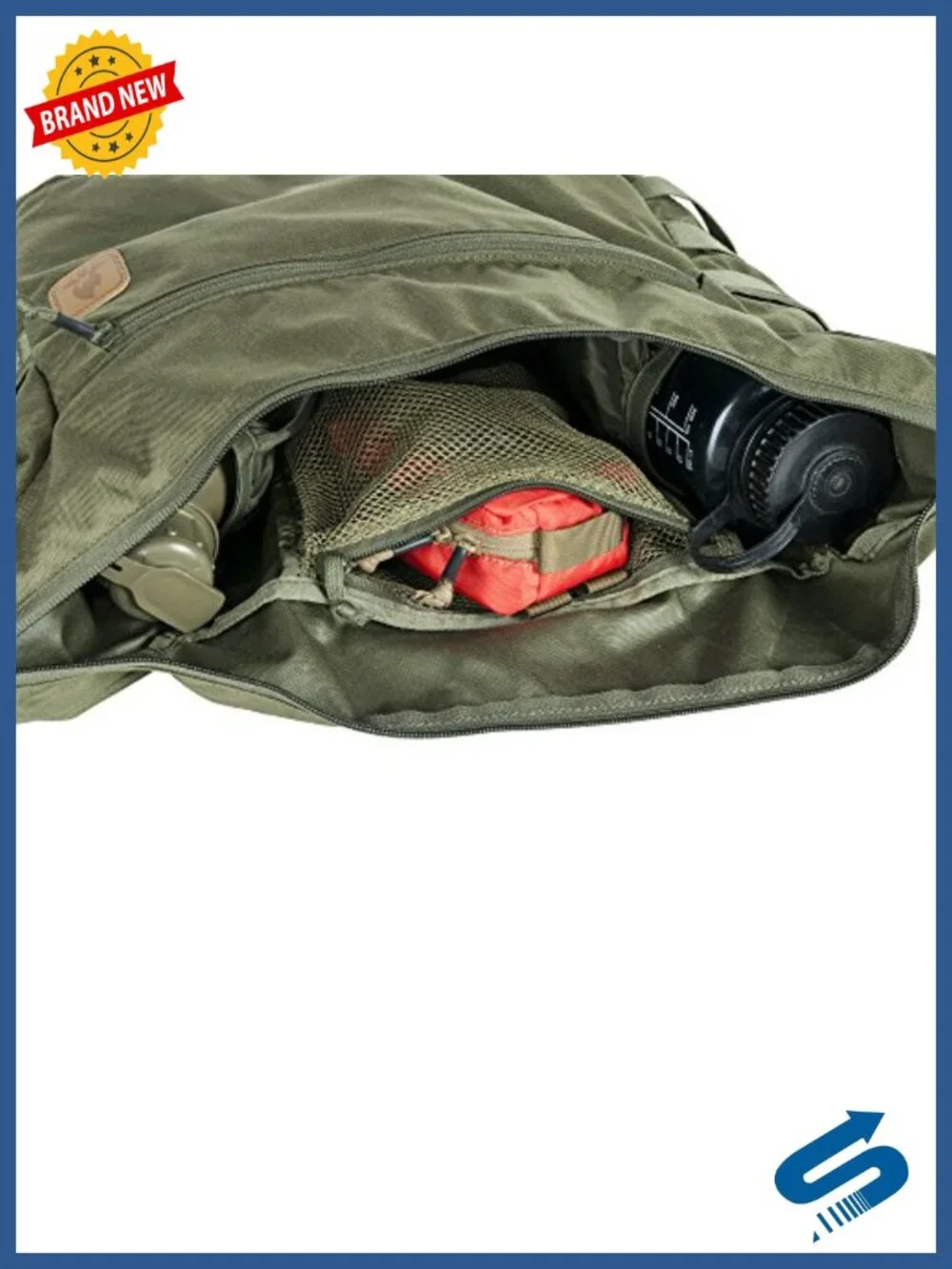 17L Bushcraft Satchel with MOLLE, Cordura Nylon, Water-Repellent